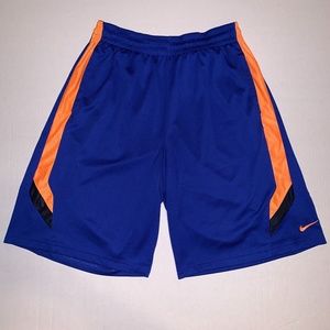 Men's Nike Dri-Fit Blue and Orange Short